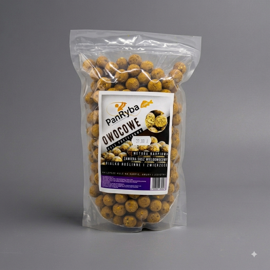 Pan Ryba Kulki Zanętowe 18mm Owocowe 1KG